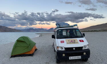 Vanlife near Pangong Lake